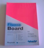 Fluroboard Pink 250Gsm A4 Pk50