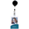 Rexel Lockable Retractable Card Holder with Strap & Nylon Cord