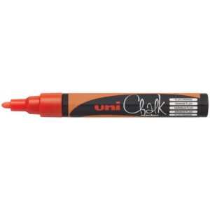 Uni Liquid Chalk Marker Bullet Tip PWE-5M Flouro Orange