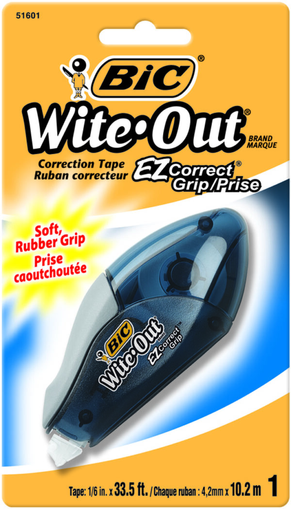 Bic Without EZ Correct Grip Correction Tape