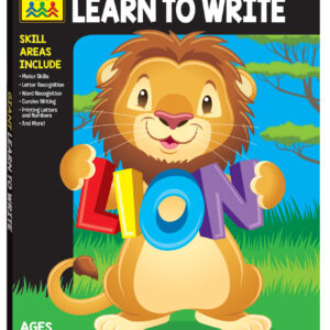 School Zone Giant Workbook Learn To Write Ages 4-8