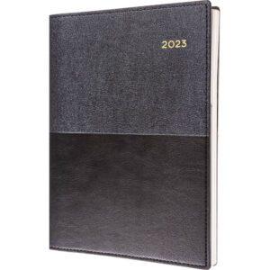 Collins 2023 Diary Vanessa A4 Day to Page Black