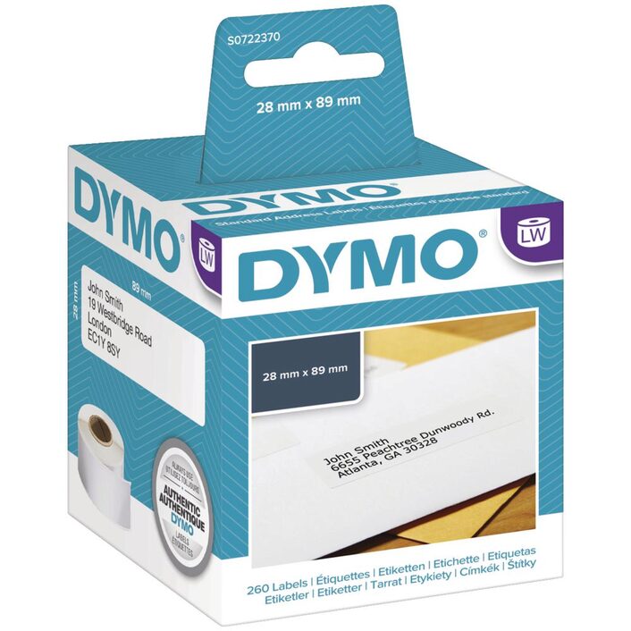 DYMO LabelWriter Address Labels 28mm x 89mm 99010