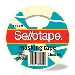 Sellotape Masking Tape 18mm x 50m