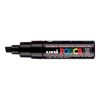 Uni Posca Poster Marker Chisel Shaped 8.0mm PC-8K Black