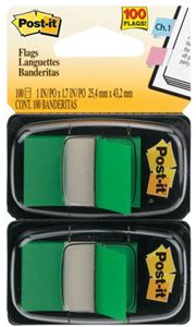 Post-it Flags 680-GN2 Green Twin Pack