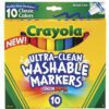 Crayola Ultra-clean Coloured Markers 10 Pack