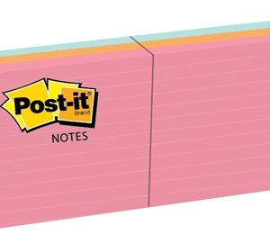 3M 630-6AN Capetown Lined Post-It Notes 76X76 6 Pads/Pk